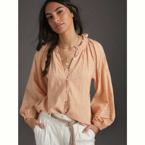 Beautiful bohemian button-down blouse. - Picture 2 of 3